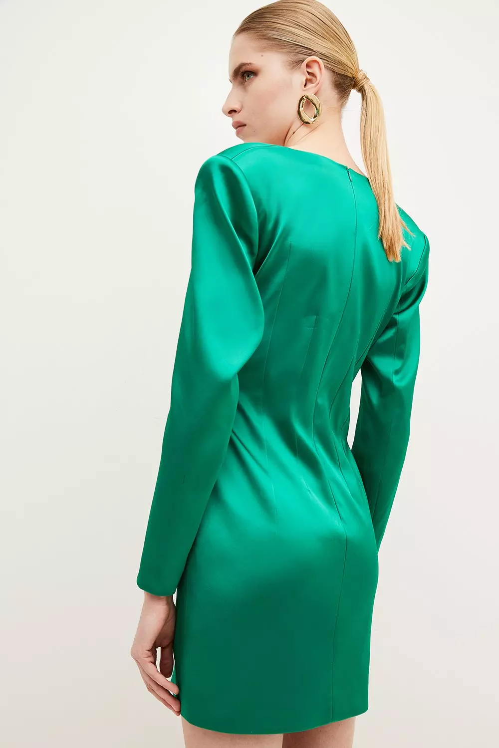 Karen millen satin outlet dress