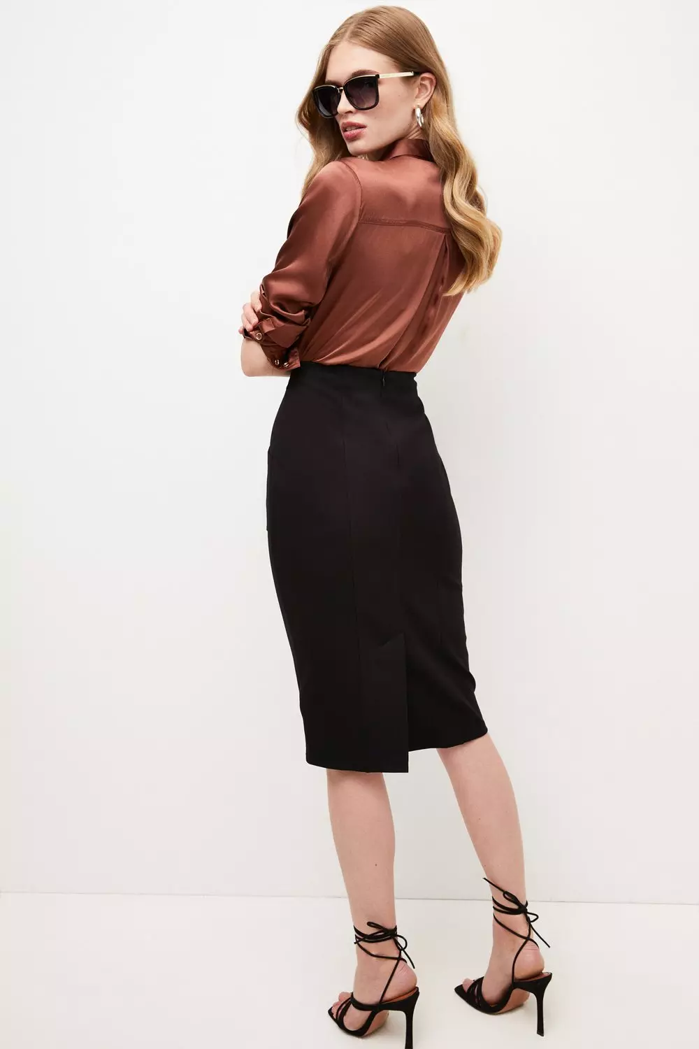 Petite Ponte Pencil Skirt