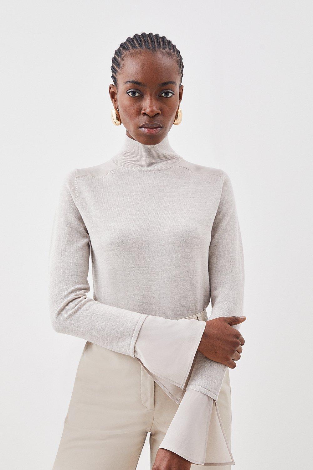 Karen millen outlet stretch knit jumper