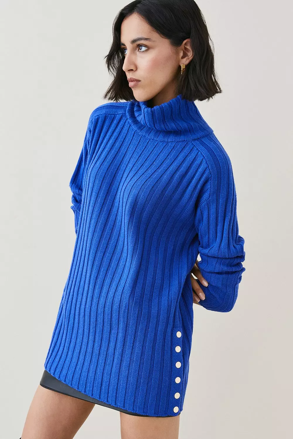 Karen millen roll on sale neck zip jumper