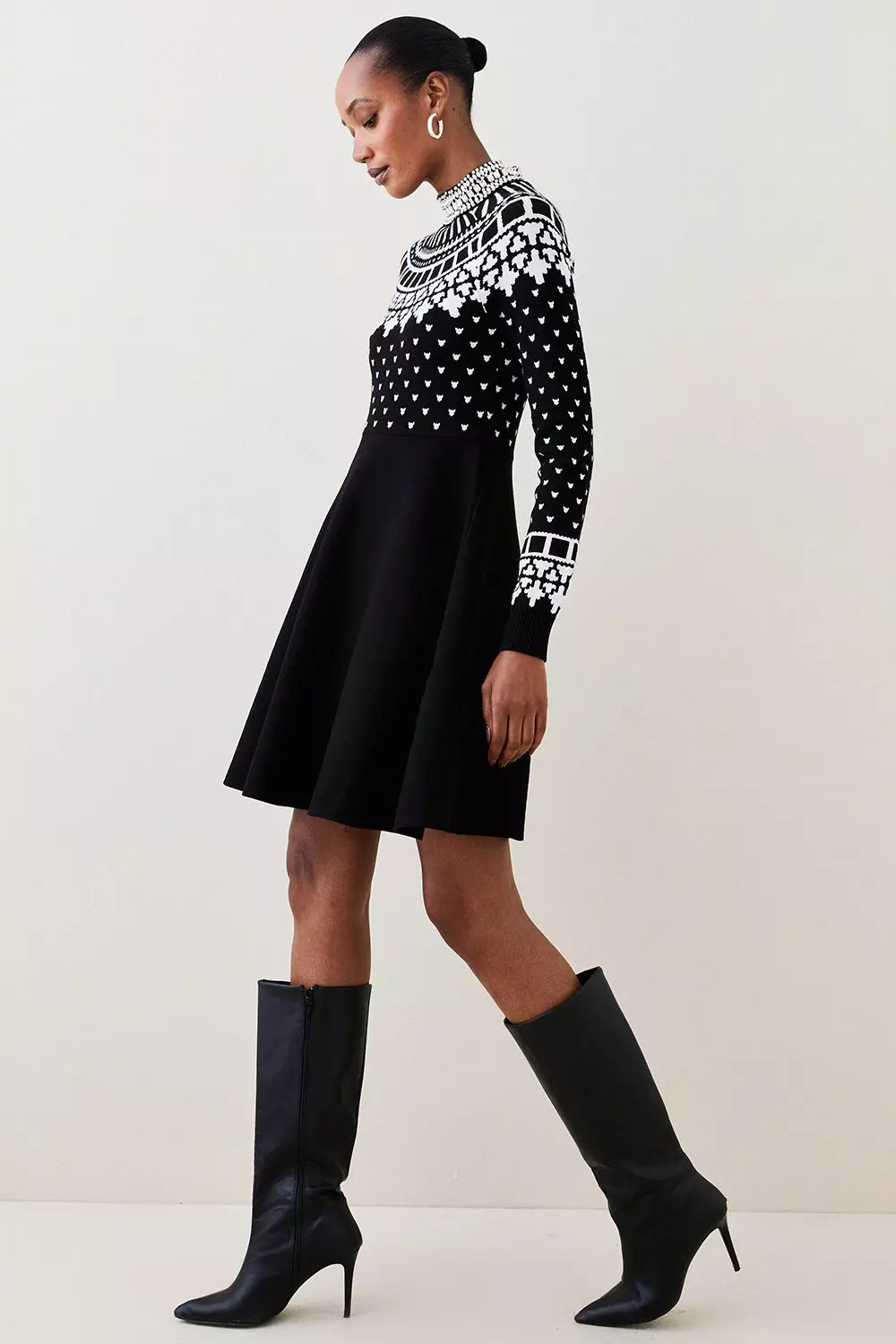 Embellished shop knitted dress