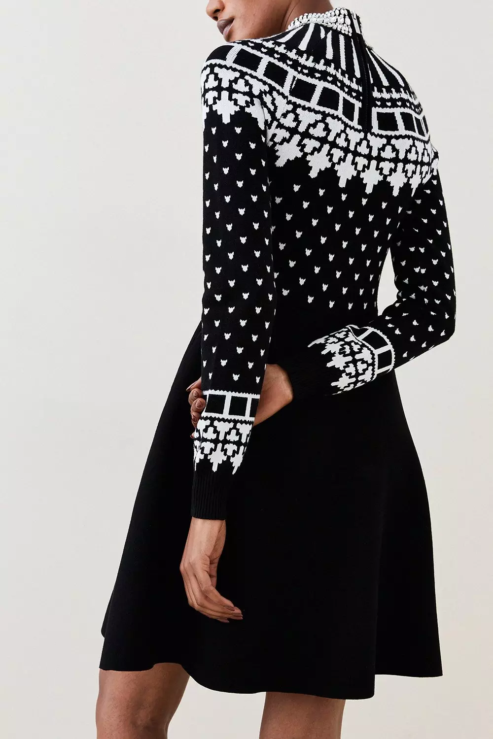 Karen millen store embellished knit dress