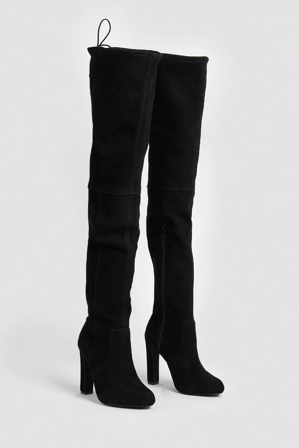 Grey suede over hot sale the knee boot