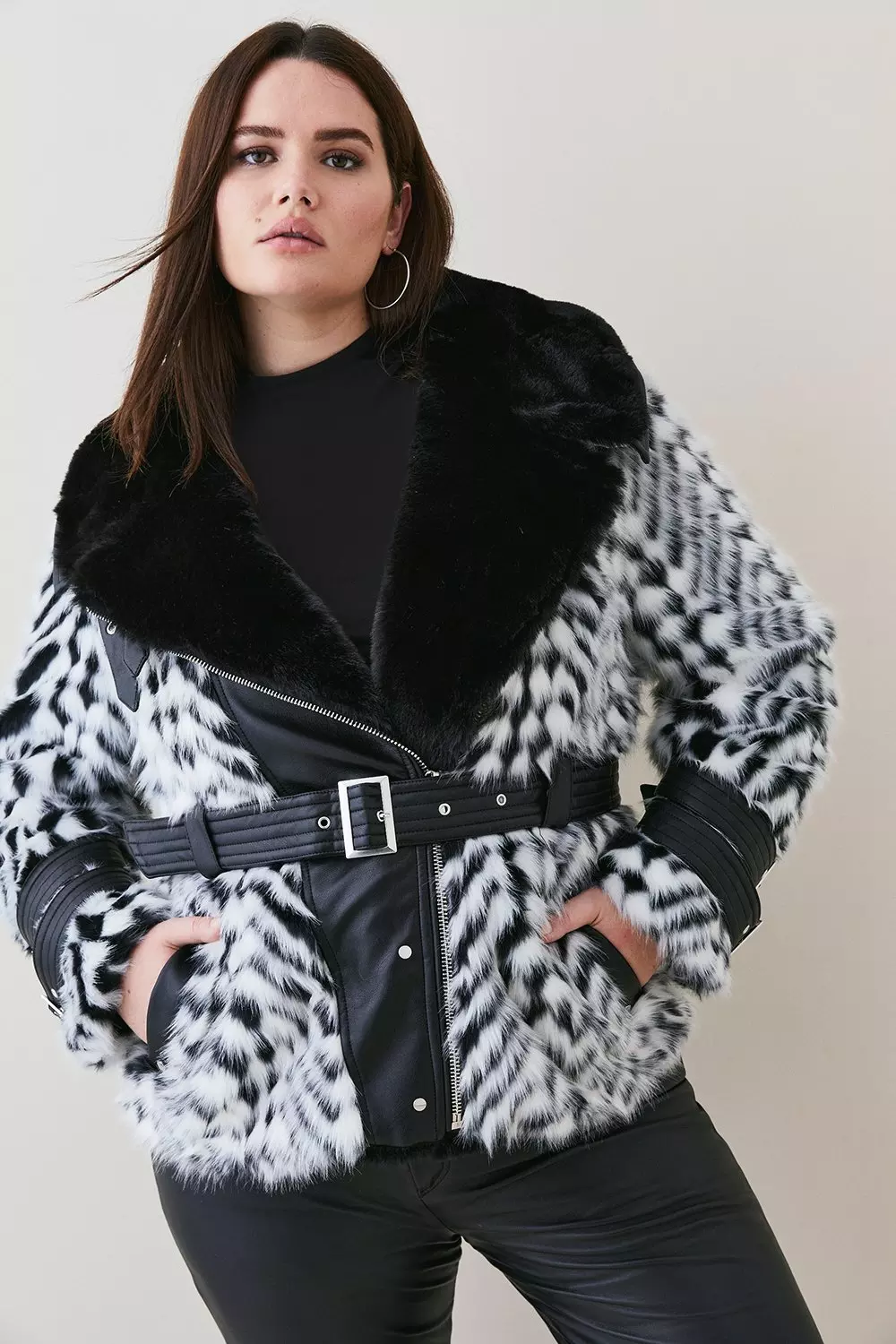 Faux Fur Jacket | Karen Millen