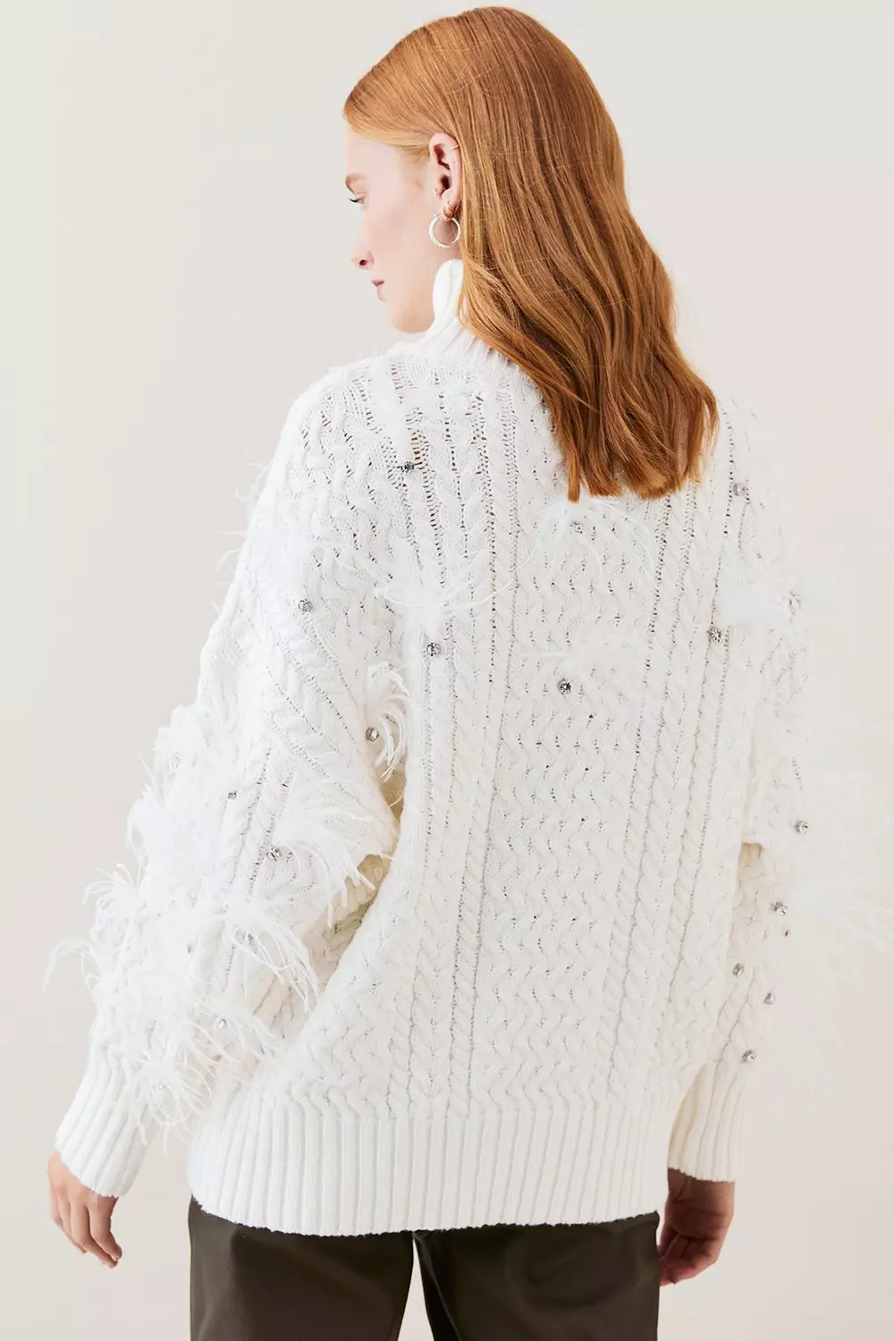 Karen millen cable knit jumper sale