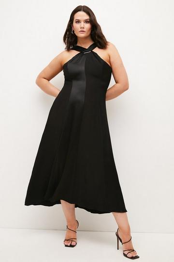 Plus Size Black Party Dresses Karen Millen Uk