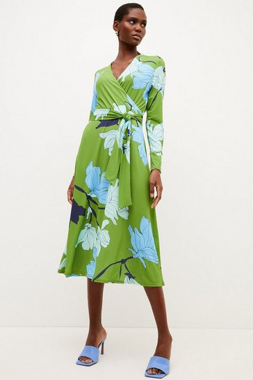 Wrap Dresses | British Silk, Sequin \u0026 Midi Wrap Dresses | Karen Millen US