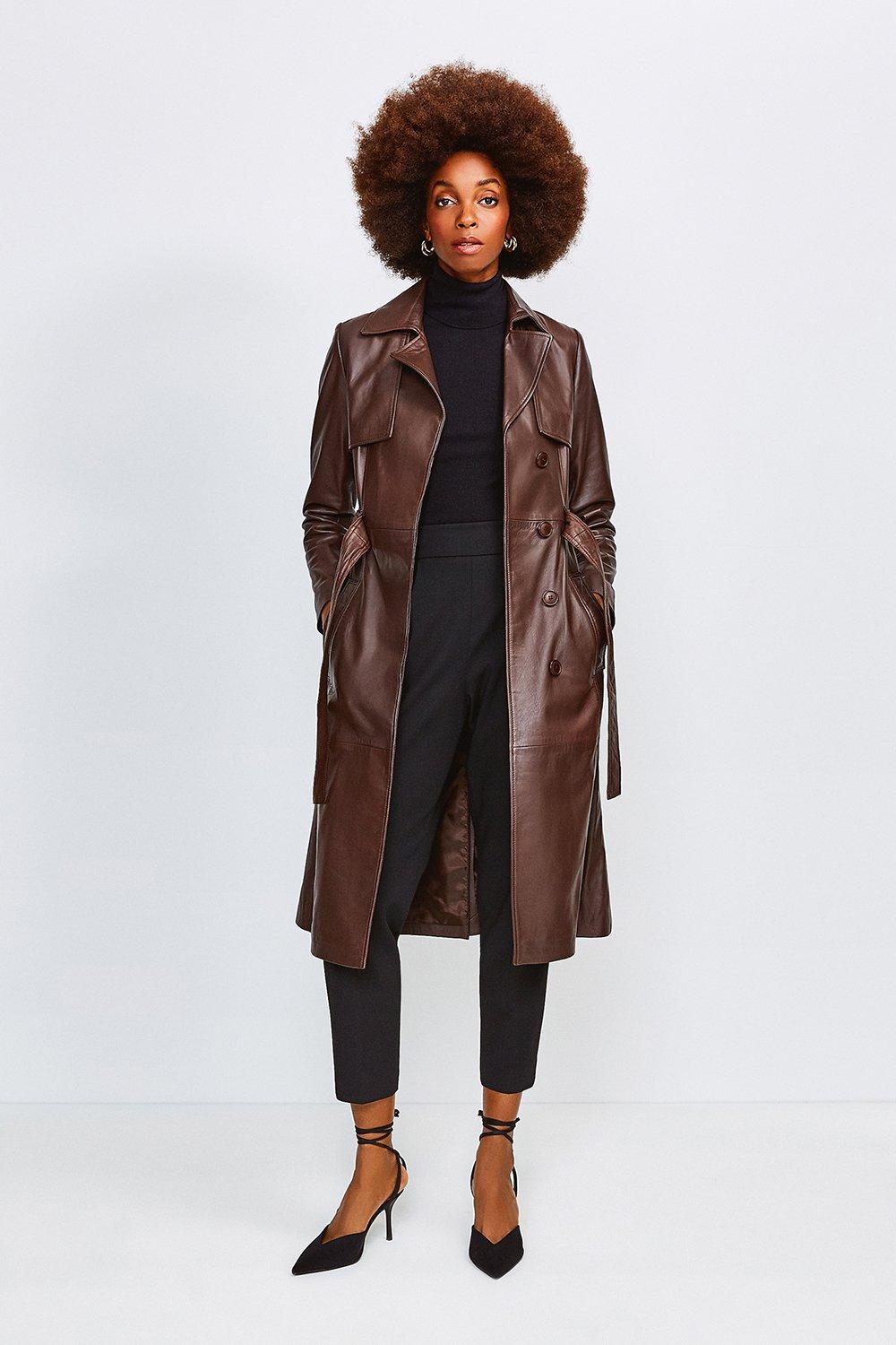 Leather Trench Coat