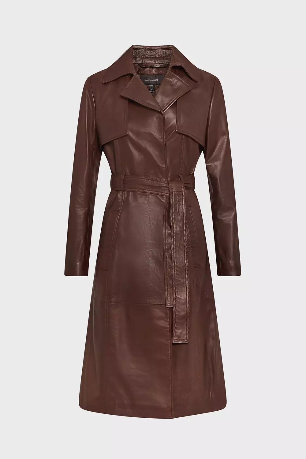 Karen millen burgundy leather on sale jacket