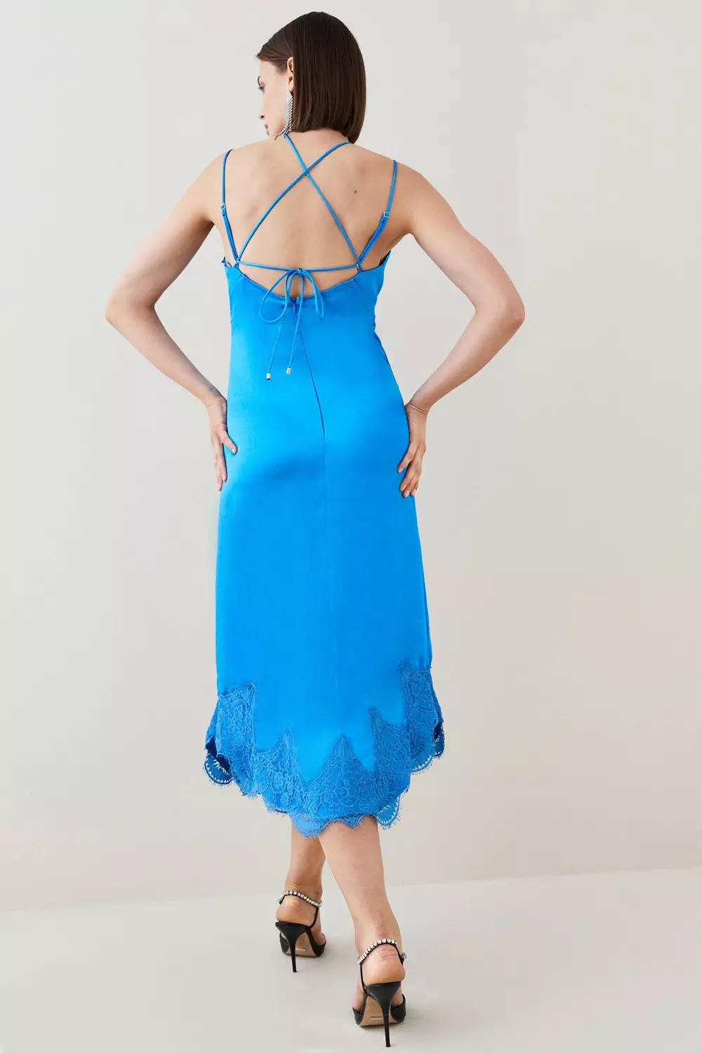 Petite satin best sale slip dress