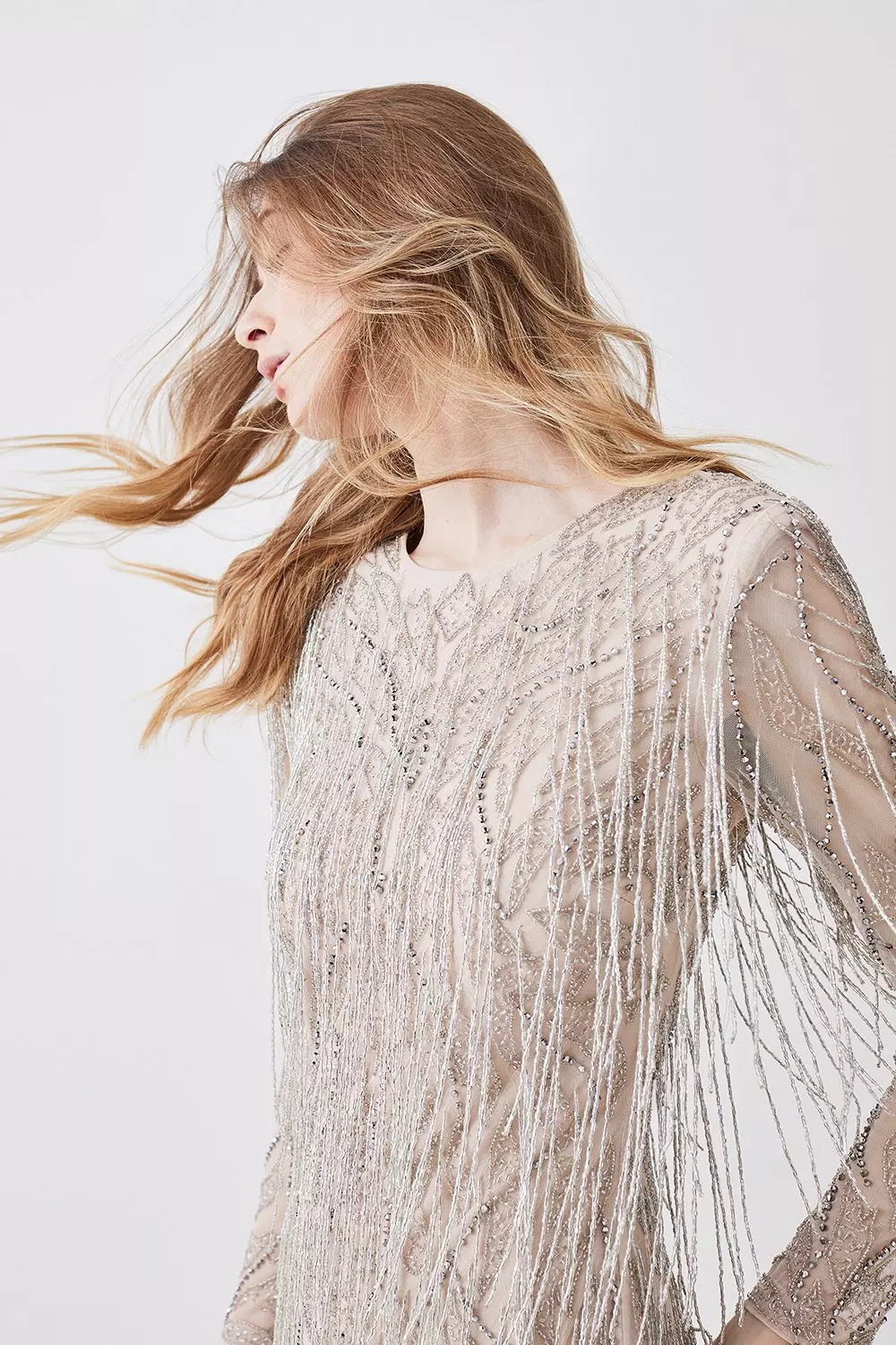 Embellished hotsell fringe dress