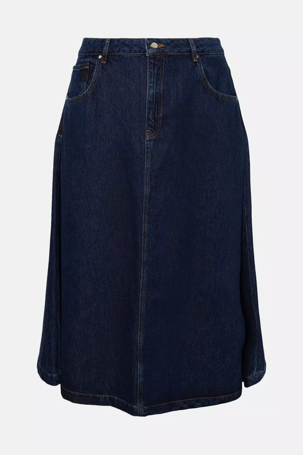 Karen millen a line denim skirt sale