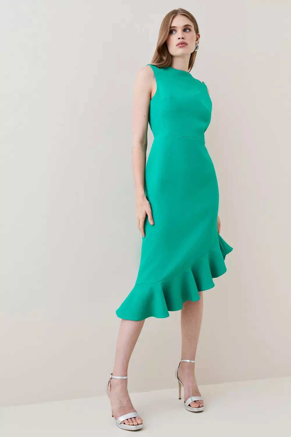 Midi dress outlet ruffle