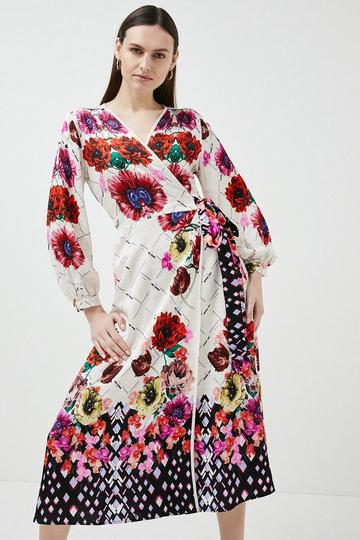 Long Sleeve Floral Dresses | Karen Millen UK