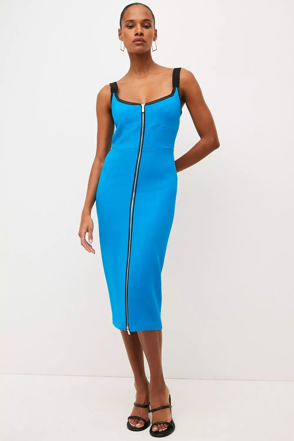 Karen millen blue shop and orange dress