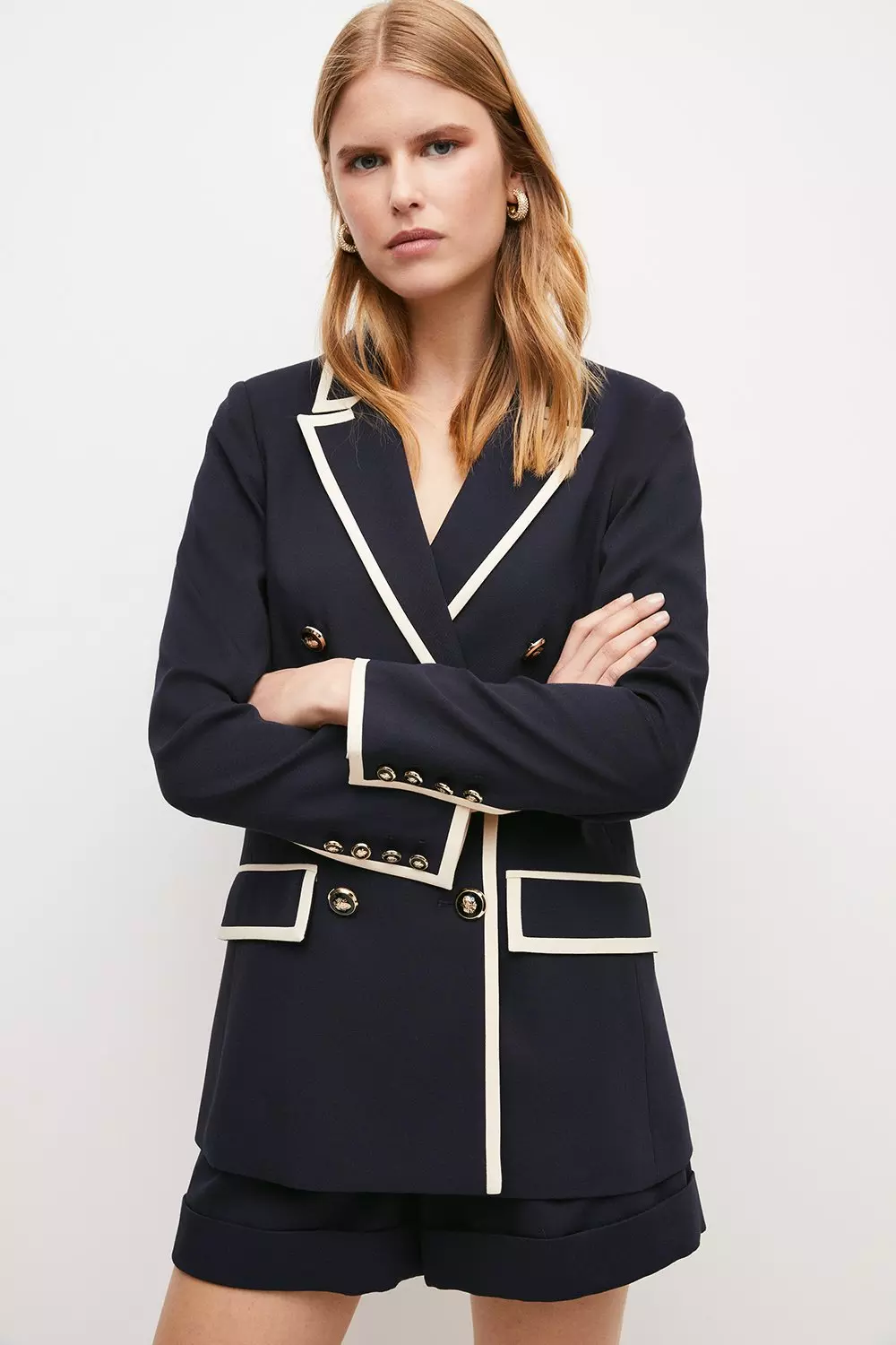 Karen millen clearance navy blazer