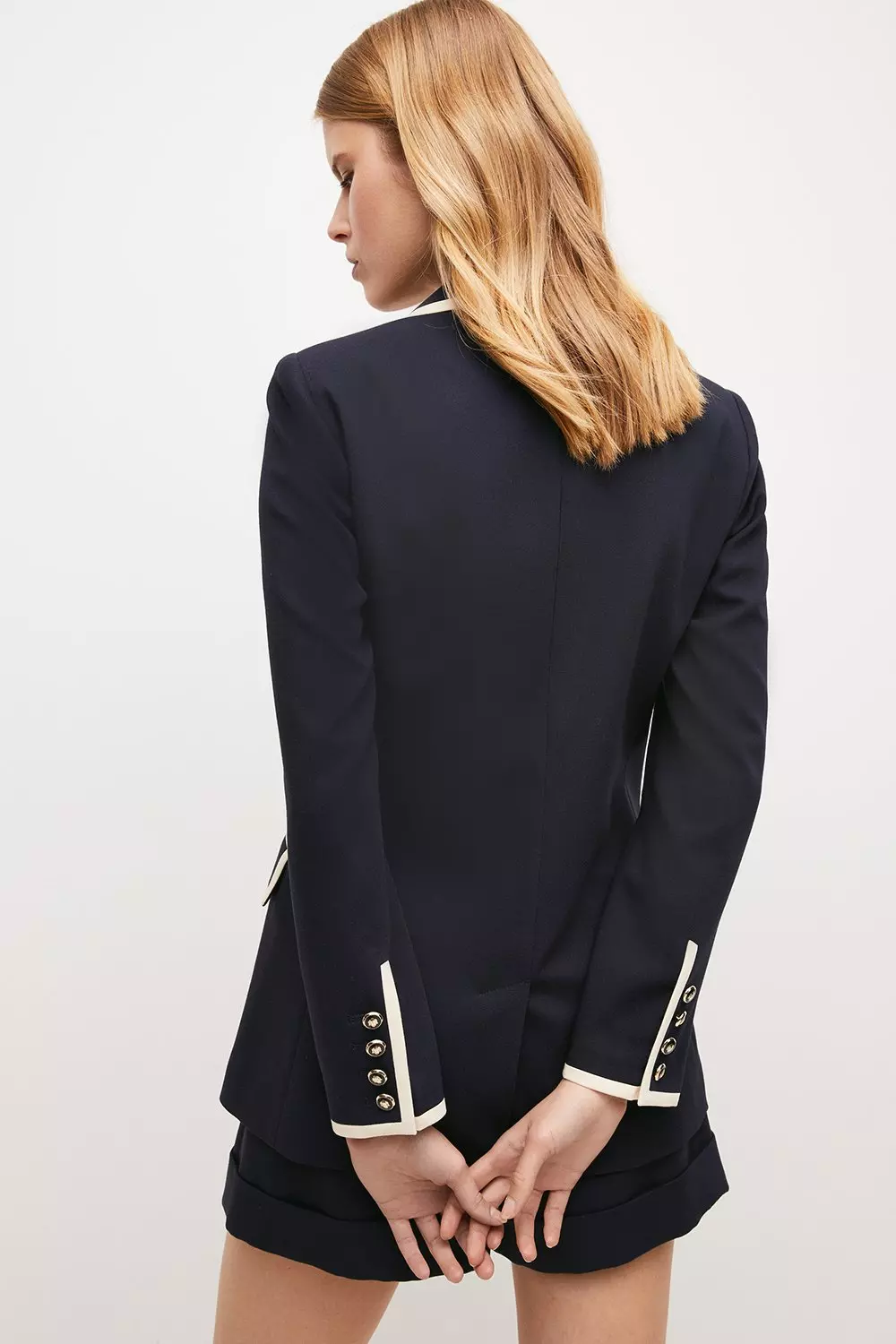 Karen millen navy on sale blazer