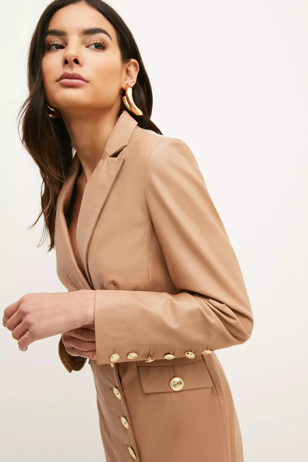 Golden Button Blazer - Women - Ready-to-Wear