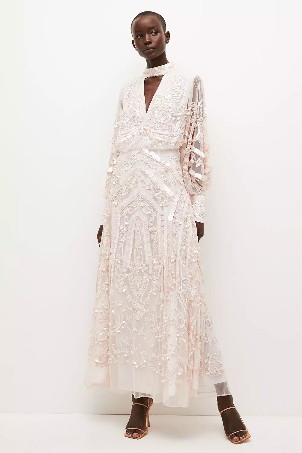 Lydia Millen Sequin And Embroidered Maxi