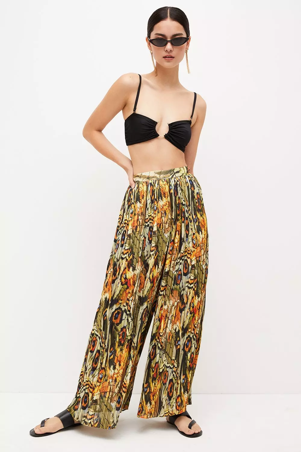 Stretch Twill Cropped Wide Leg Pant – Leopard Boutique