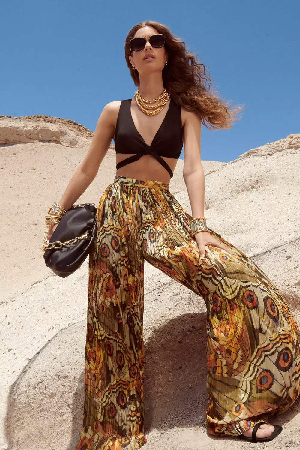 Gold best sale beach trousers