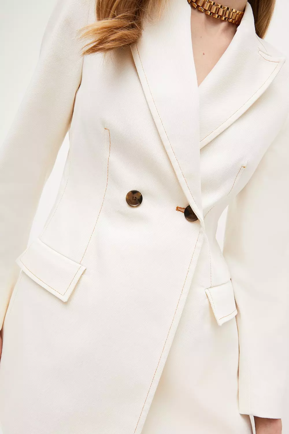 Karen millen white outlet blazer