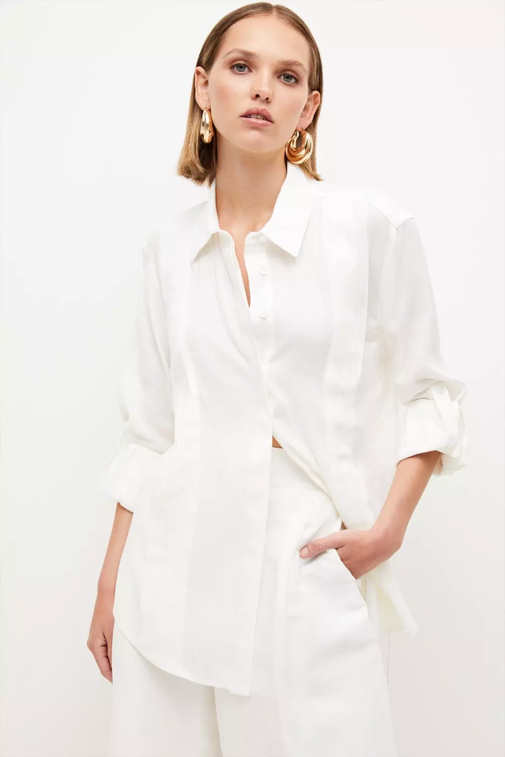 Karen millen white clearance shirt