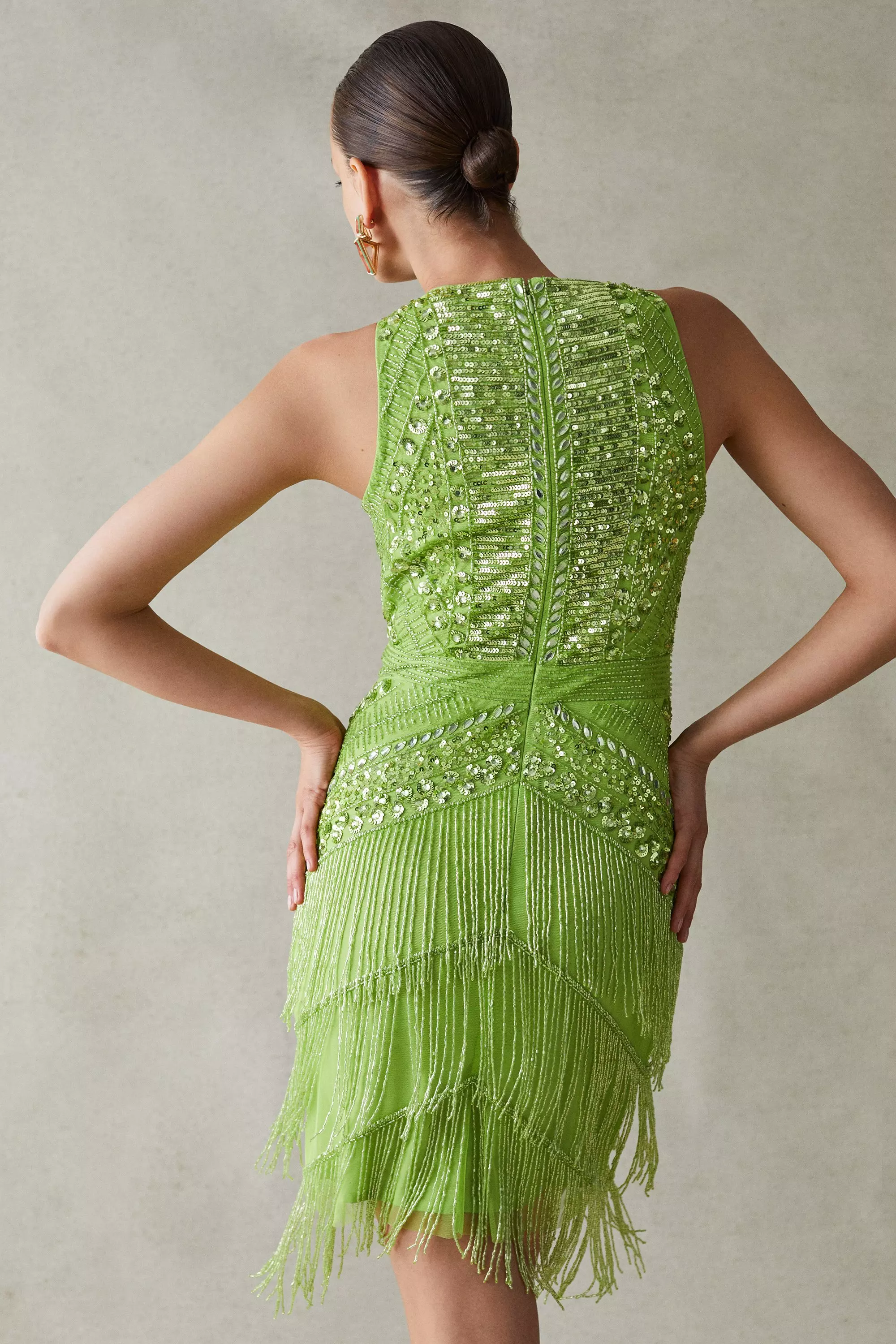 Karen millen best sale beaded dress