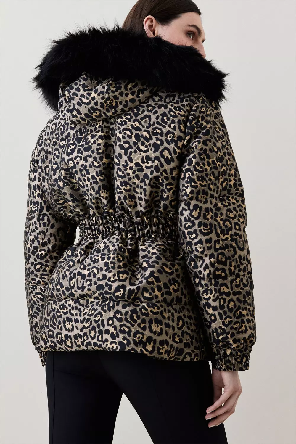 Cheetah print best sale bubble coat