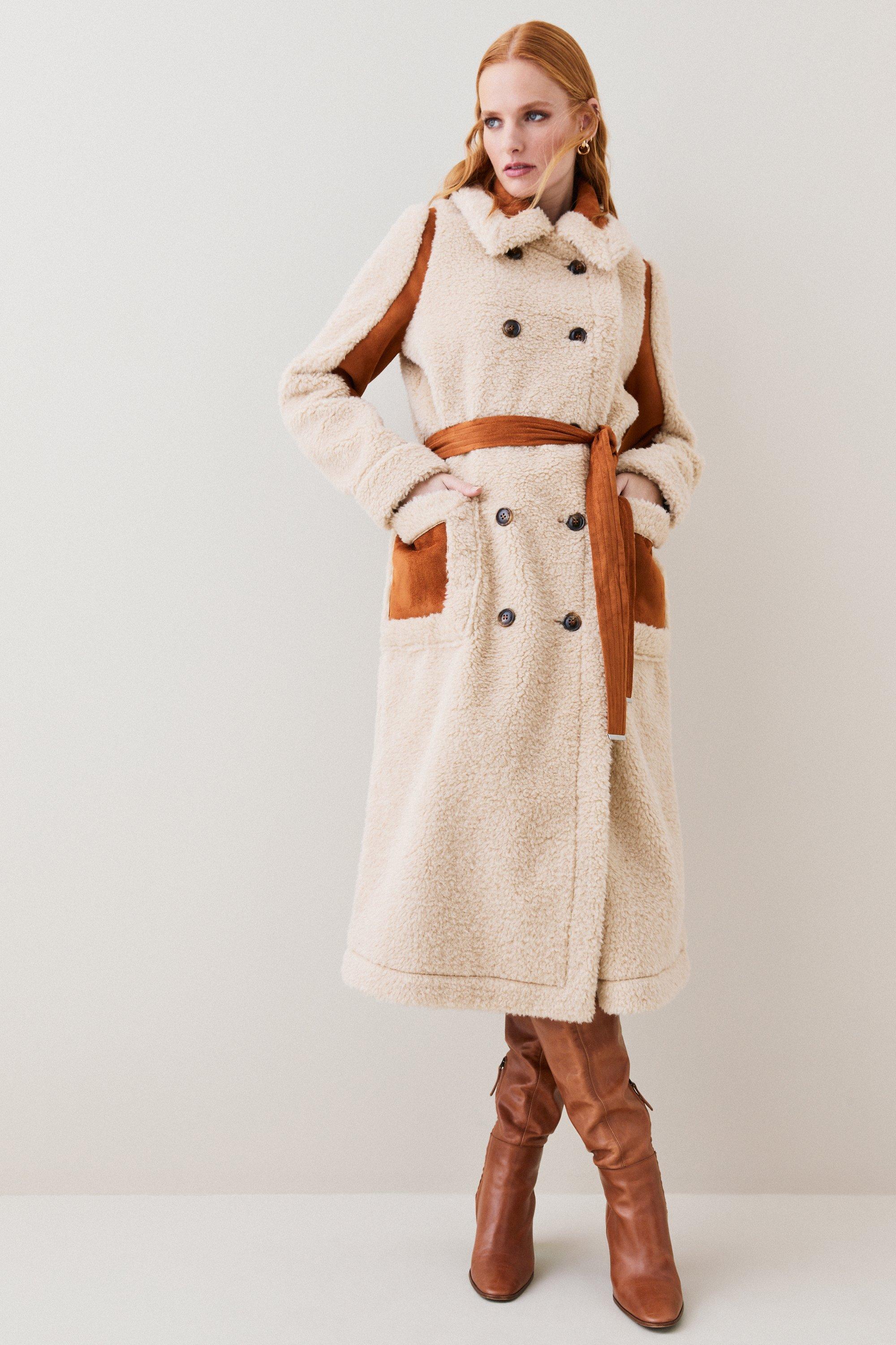 Karen millen 2025 teddy coat