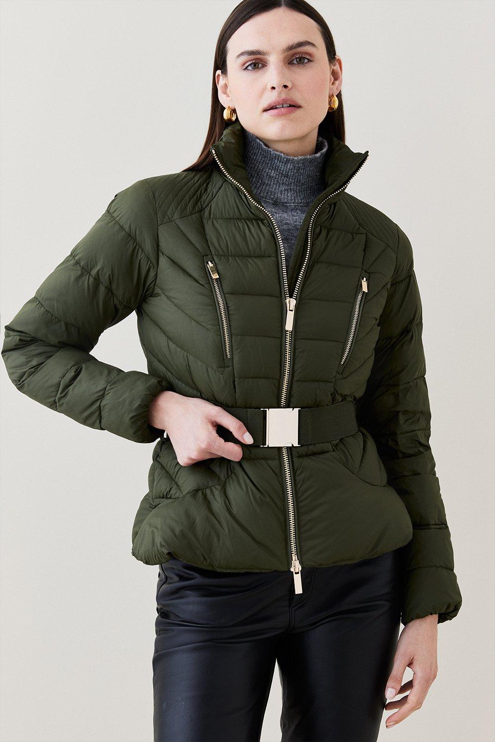 Pe nation khaki puffer hot sale jacket