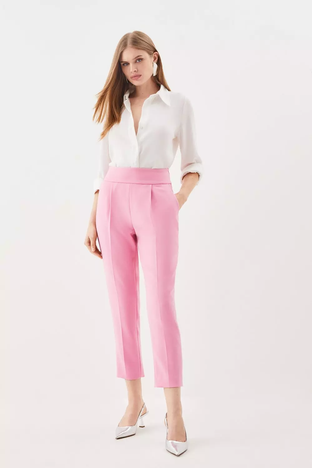 Compact Stretch Slim Leg Pants