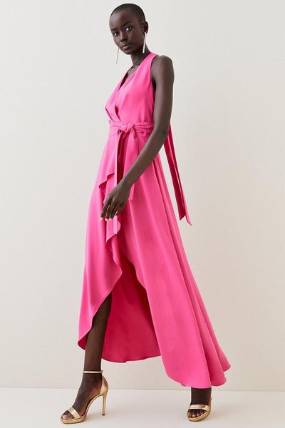 Pink Party Dresses | Hot Pink Party Dresses for Women | Karen Millen UK