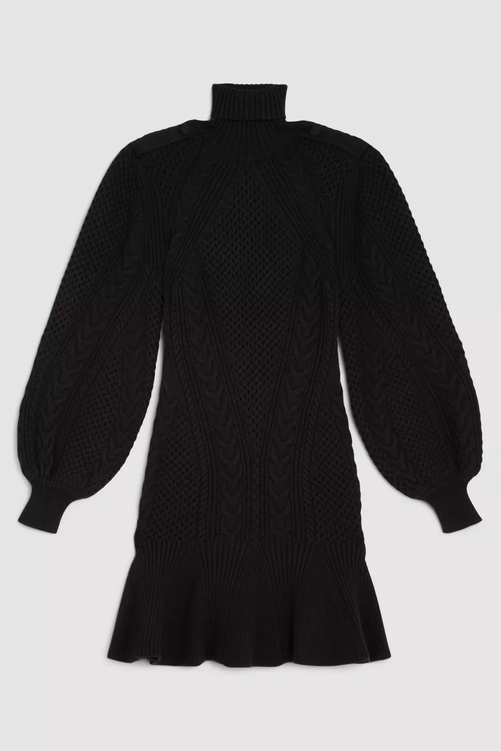 Velvet Kaden Knit Sweater Dress / Black - nineNORTH