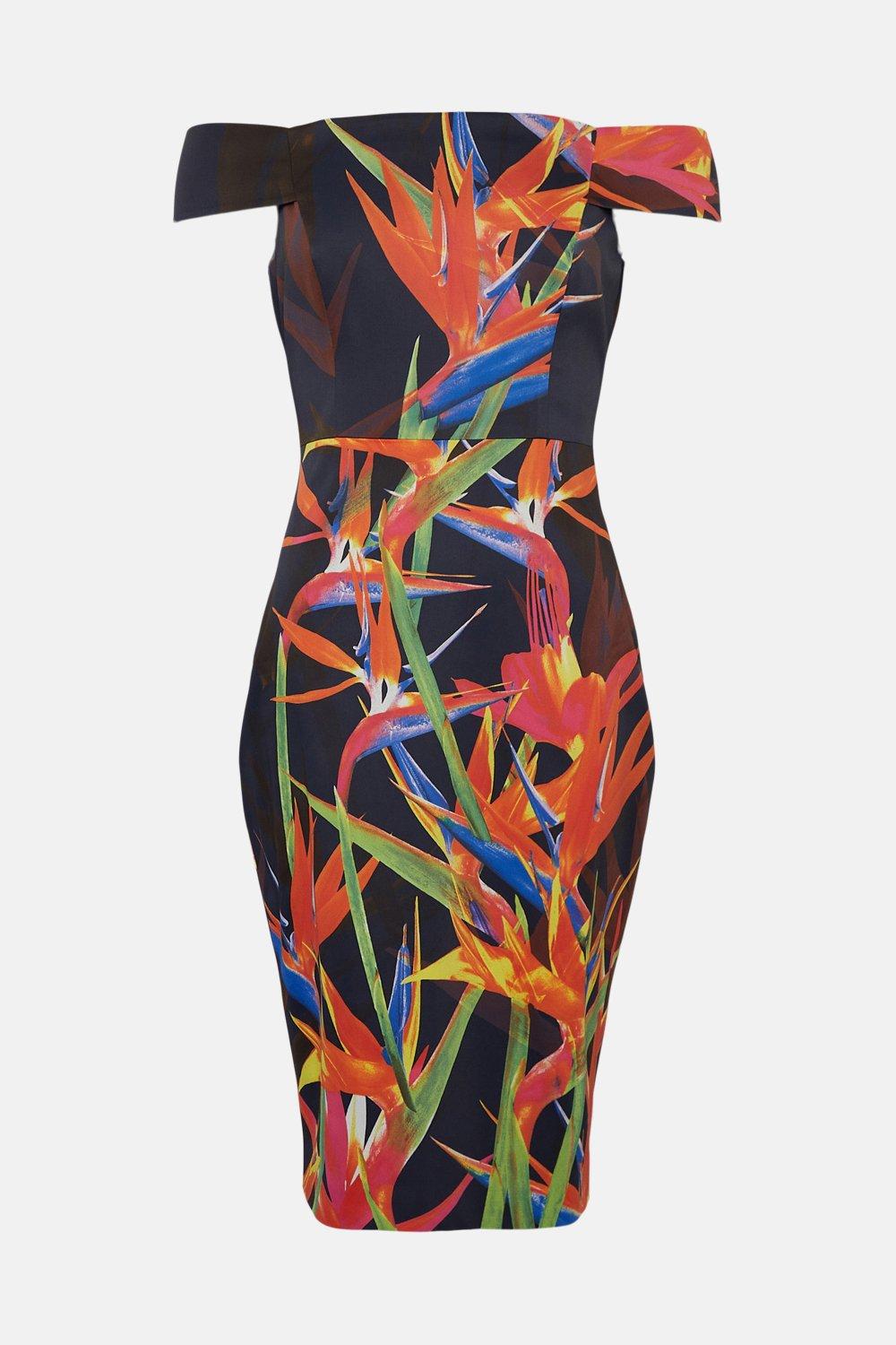 karen millen bird of paradise dress