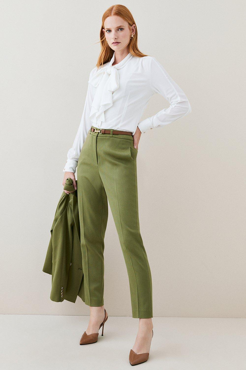 Petite Green Trousers