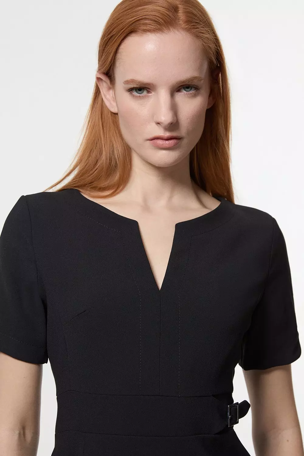 Mittishop Black Pocket Mini Dress