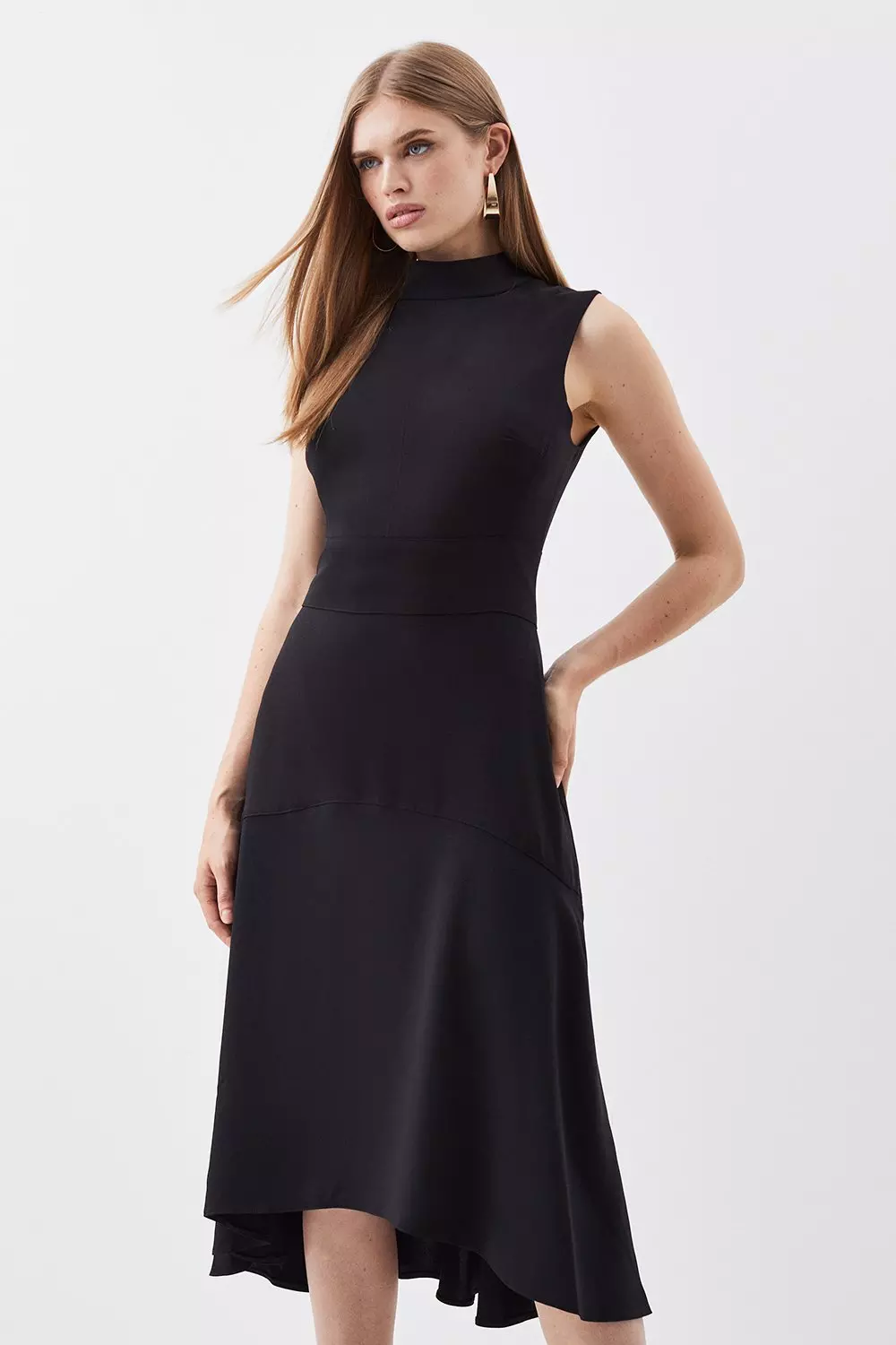 Karen millen best sale black tie dresses