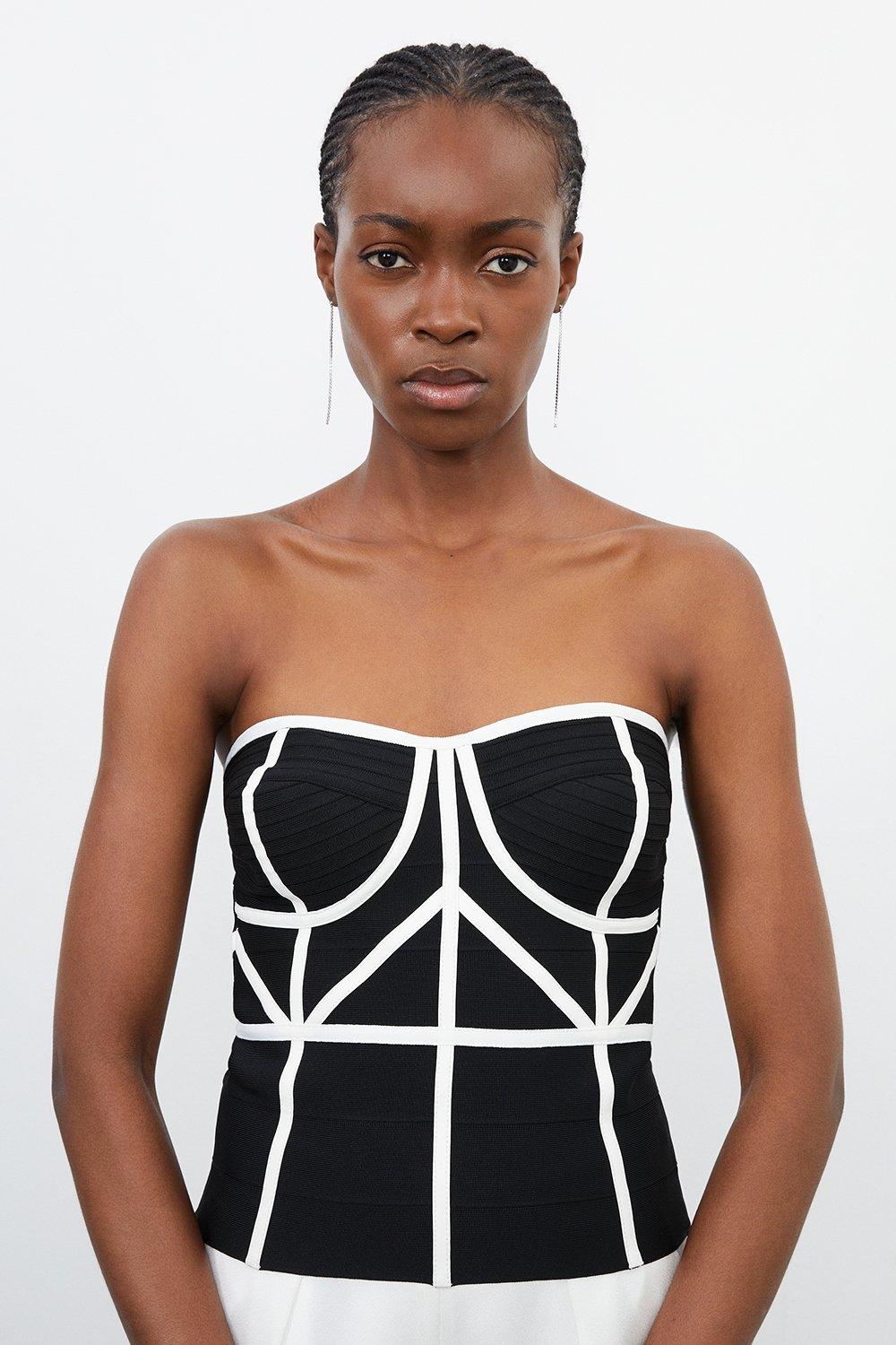 Petite Bandeau Bandage Corset Top curated on LTK