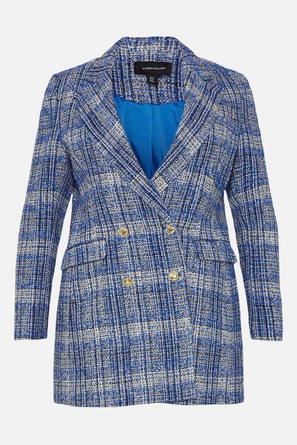 longline tweed jacket