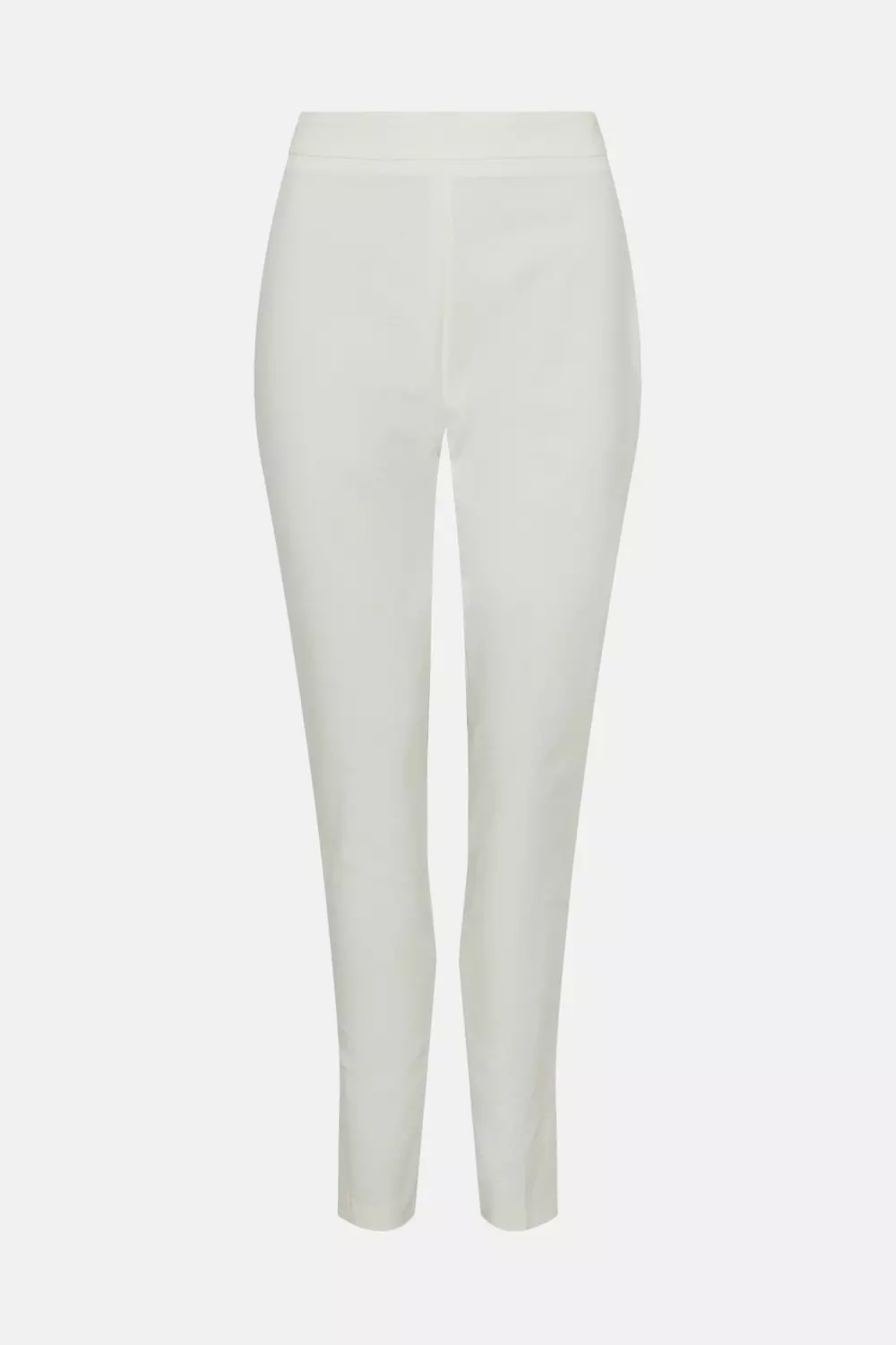 Petite Essential Techno Woven Crop Trouser | Karen Millen