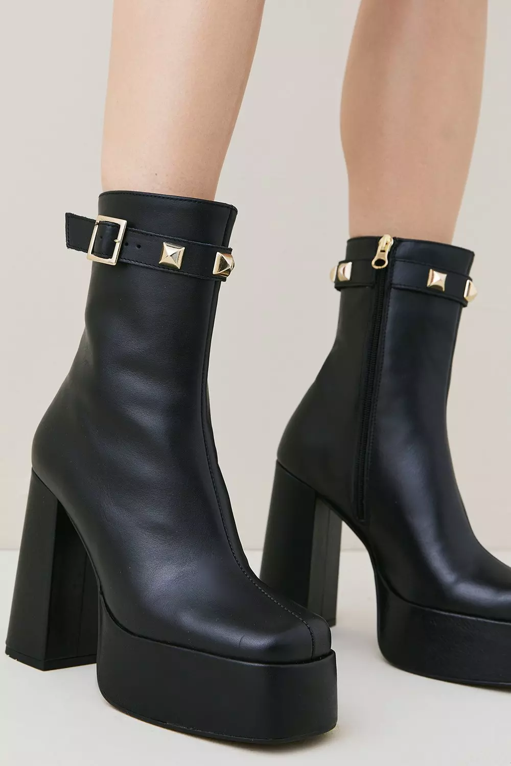 Karen millen studded cheap ankle boots