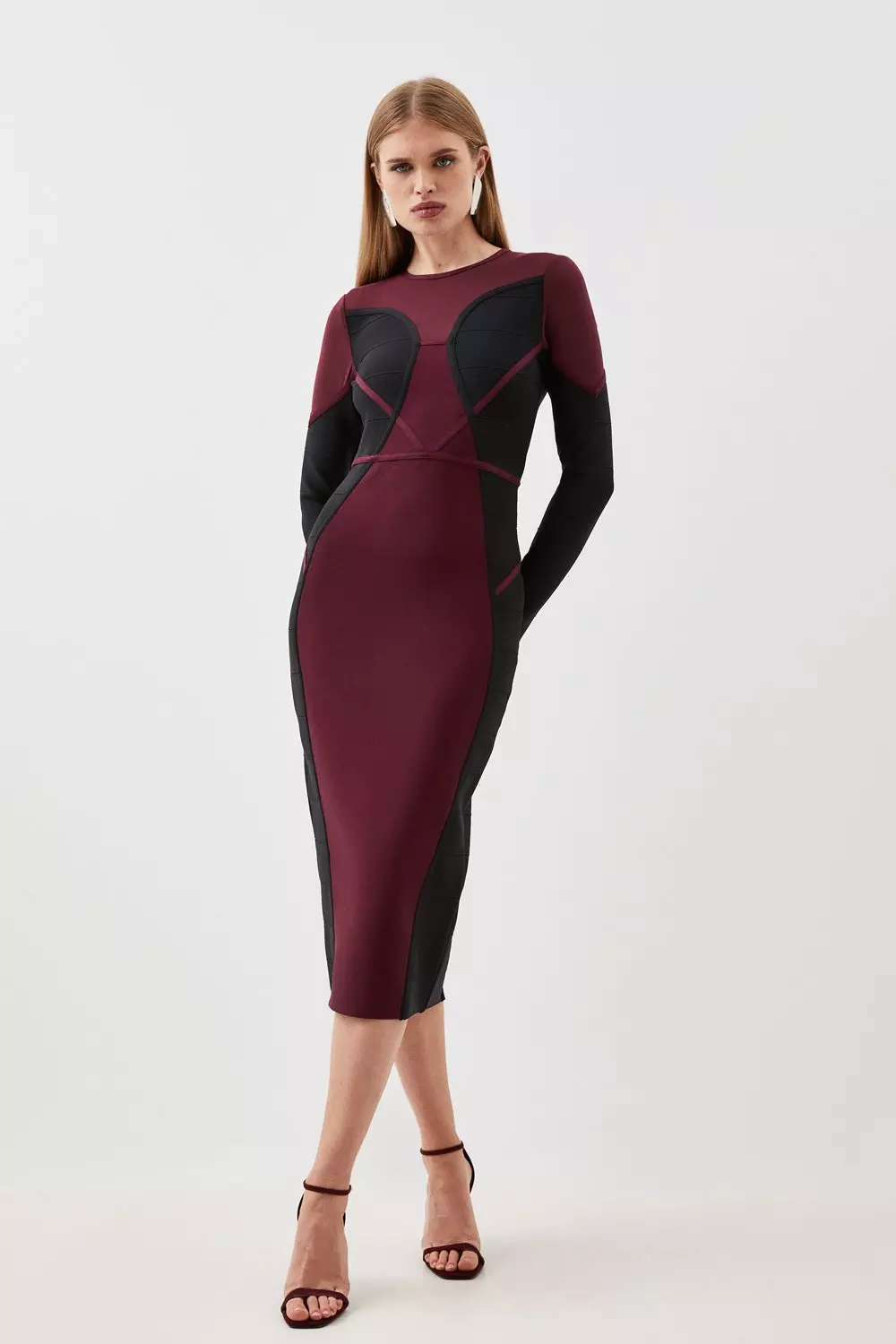 Karen millen 2024 colourblock dress