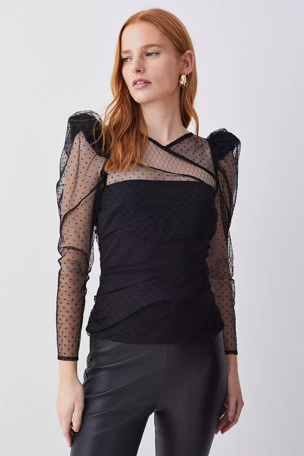 Mesh hotsell tulle top