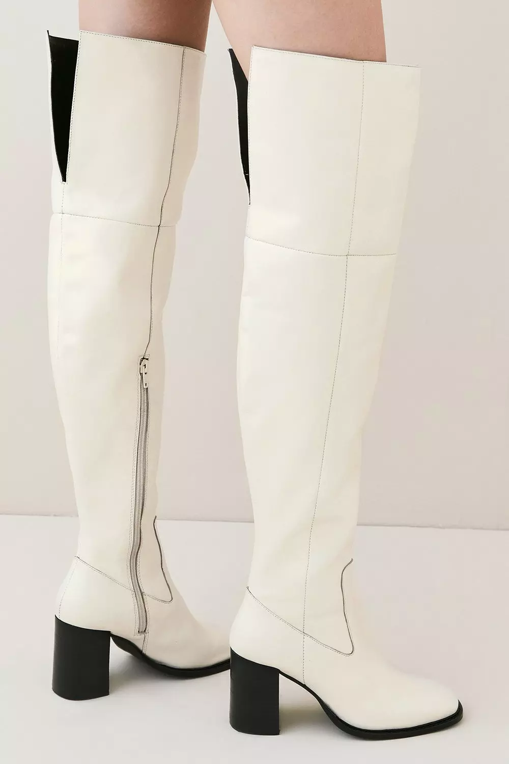 Over the knee heeled on sale boots