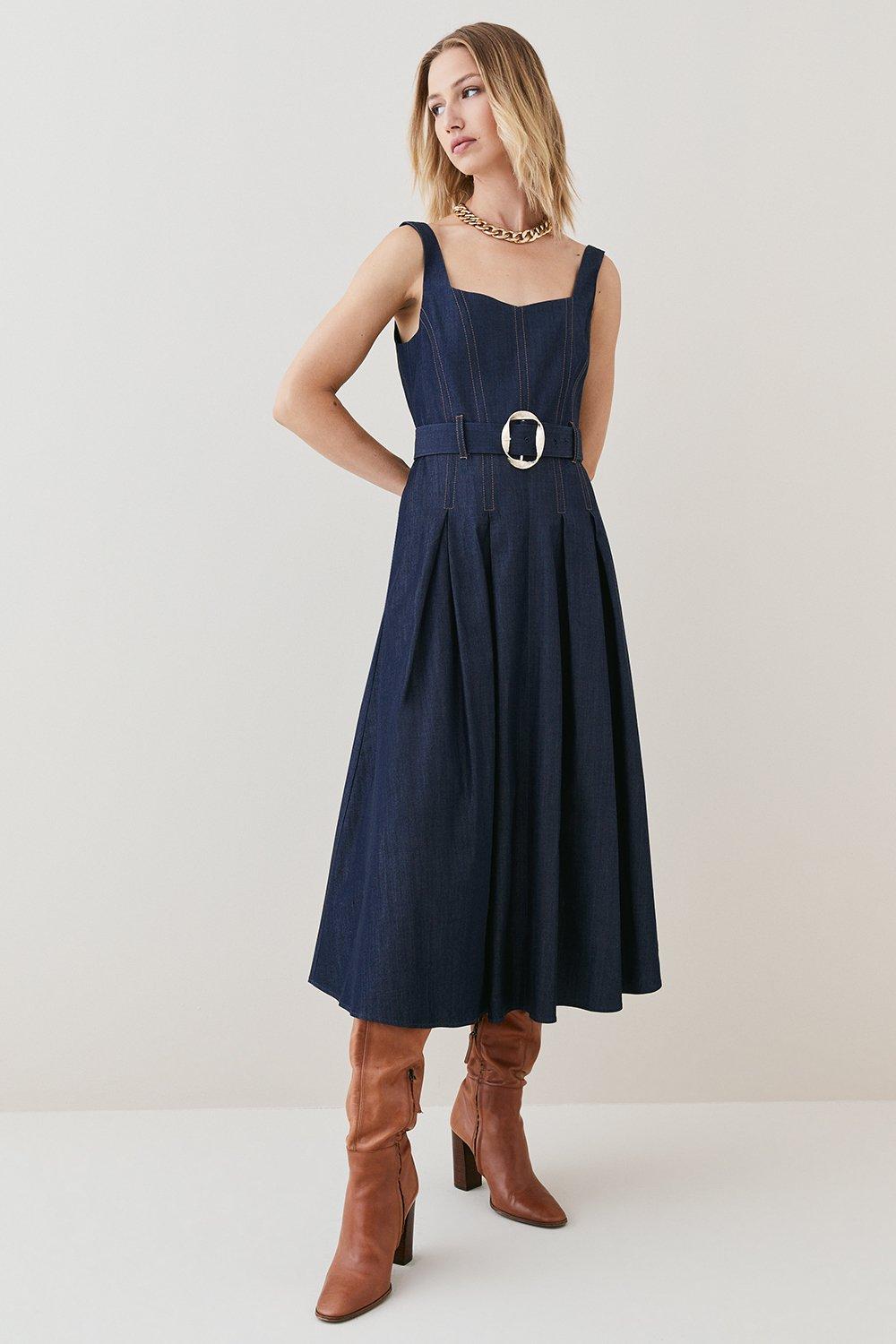 Karen millen hot sale denim dress