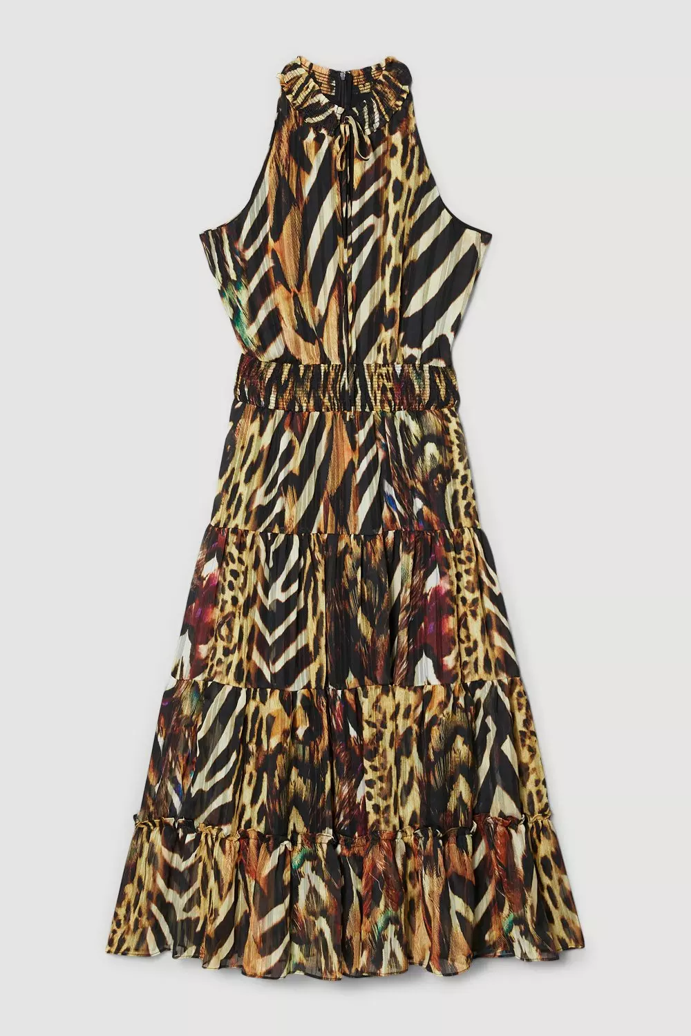 Karen millen red leopard maxi clearance dress