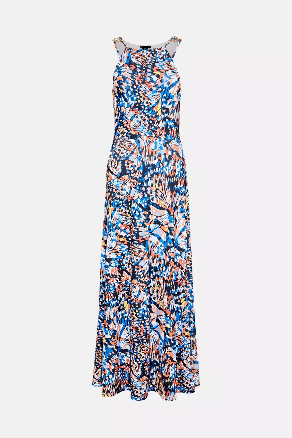 Maxi dress outlet with butterfly print