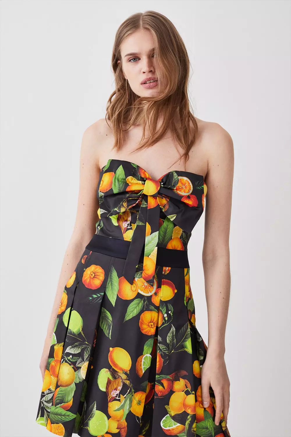 Karen millen bow outlet waist midi dress