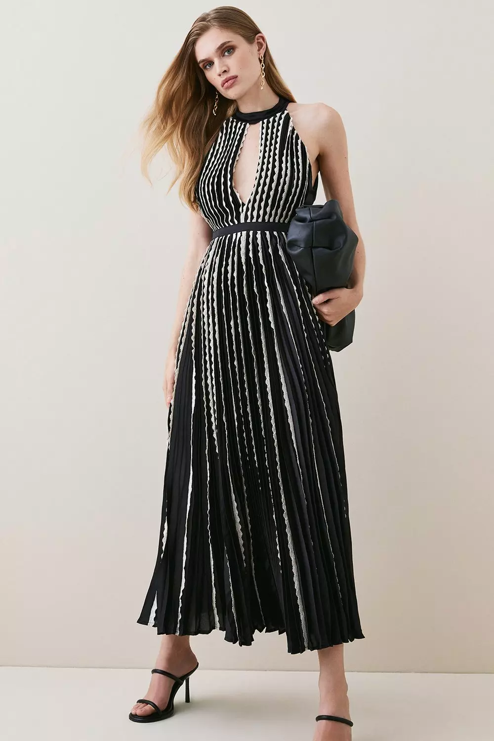 Premium Georgette Bandeau Maxi Dress | Karen Millen